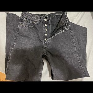 Denim Forum Farrah high rise wide leg 28L size 24